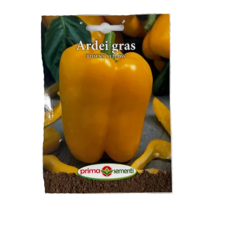 Seminte ardei gras Blocky Yellow 0,7 gr, Prima Sementi