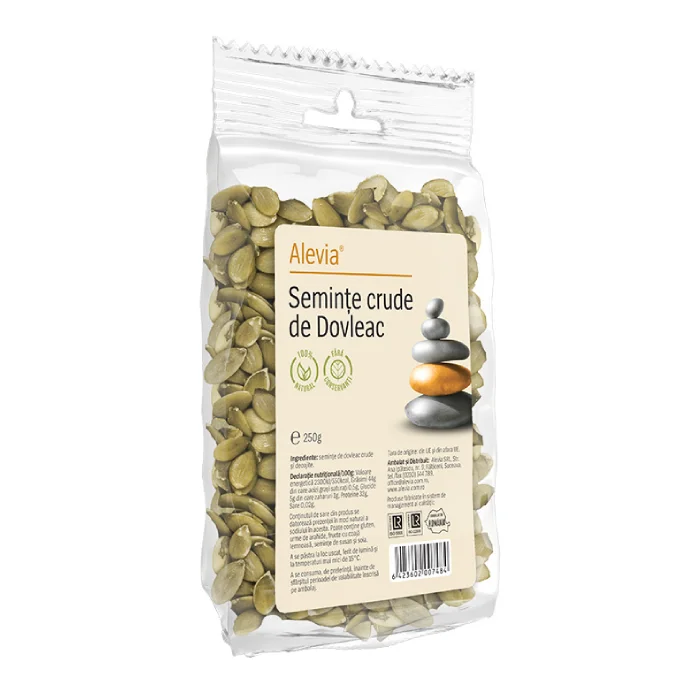 Seminte crude de dovleac, 250 g, Alevia