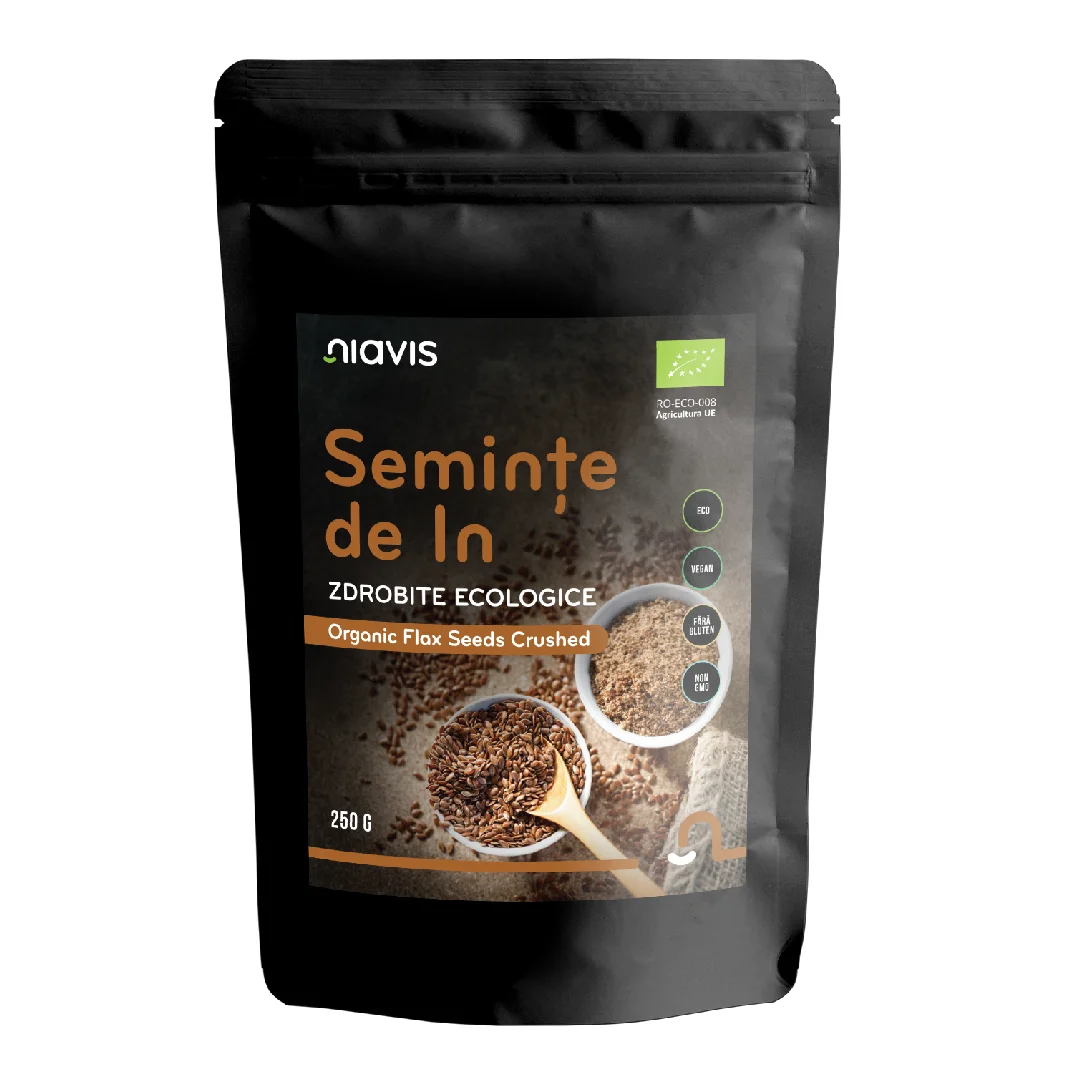Seminte IN Zdrobite Ecologice Bio, 250g, Niavis
