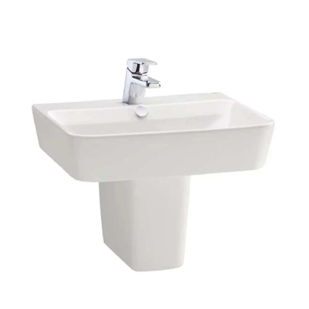 Semipiedestal pentru lavoar Gala Emma, alb