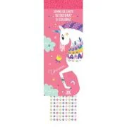 Semne de carte de colorat. Unicorni (cu strasuri)