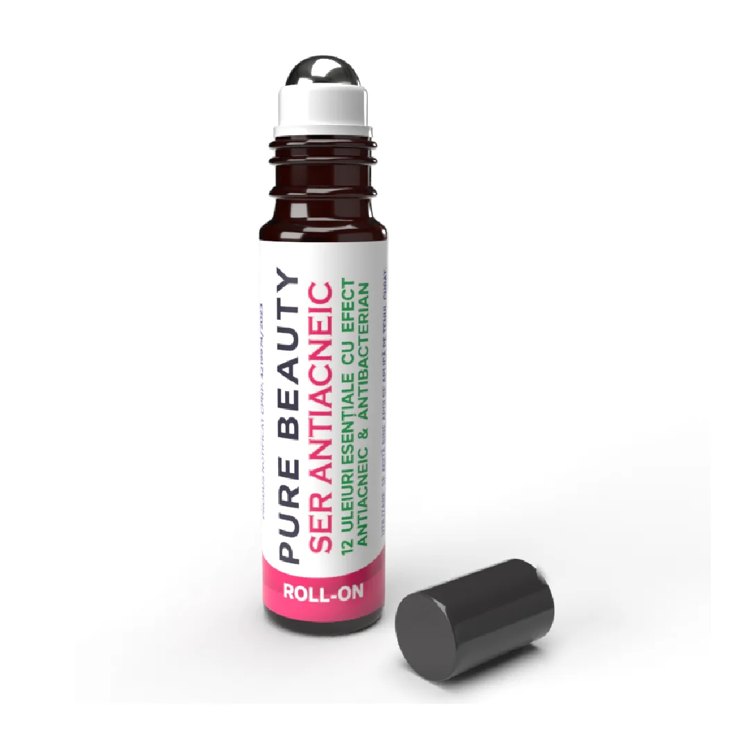 Ser antiacneic roll-on Pure Beauty, 10ml, Justin Pharma