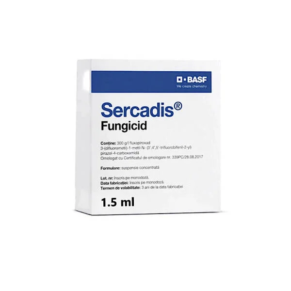 Sercadis 15 ml, fungicid sistemic, BASF, fainare (vita de vie, mar, par), rapan (mar, par)