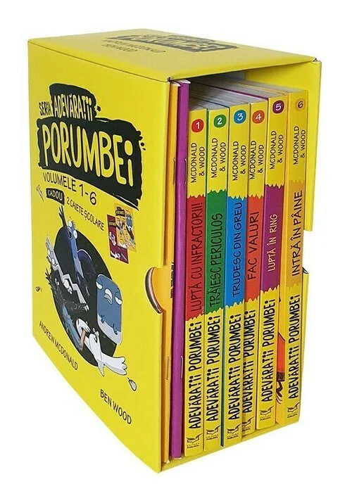 Seria Adevaratii Porumbei. Set 6 Volume + Caseta + Cadou 2 Caiete scolare