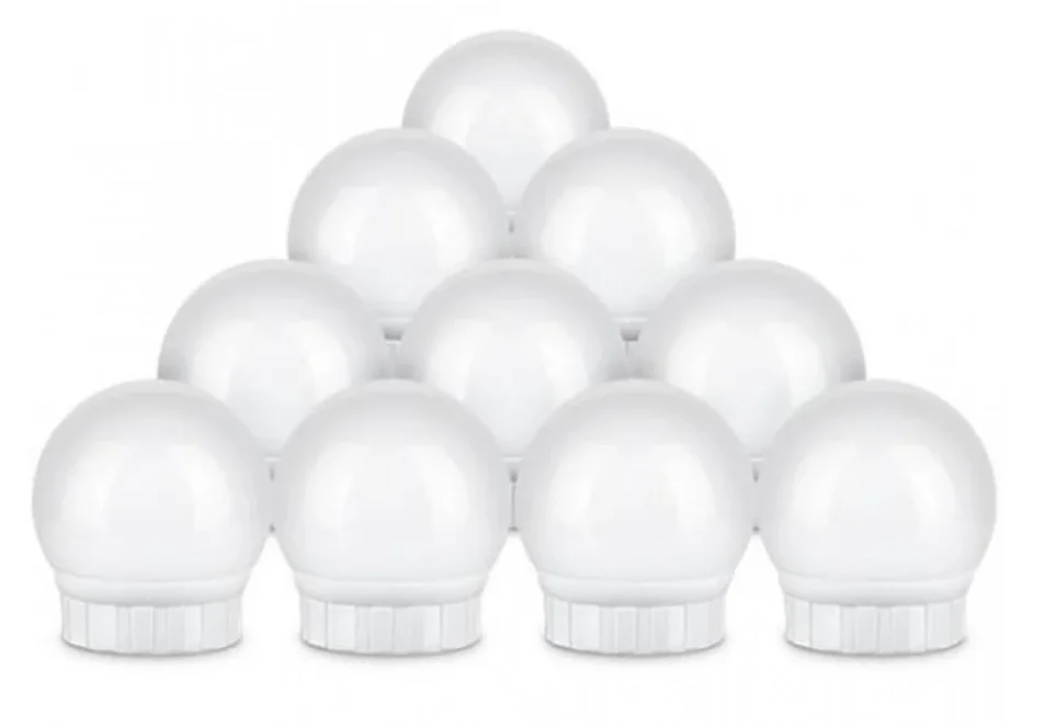 Set 10 Becuri LED pentru Oglinda de Machiaj cu 3 Moduri de Iluminare