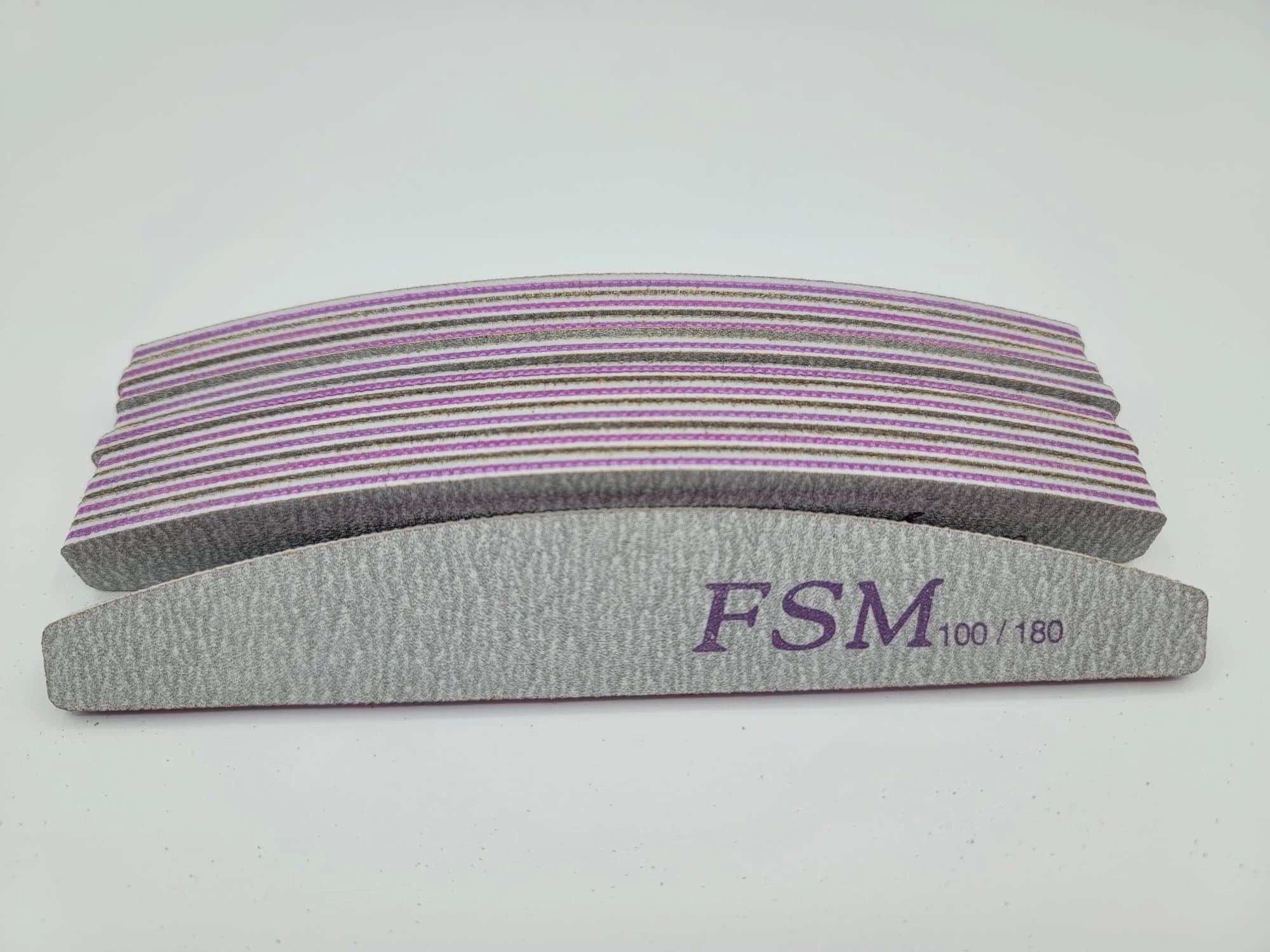 Set 10 Bucati Pila Unghii Semiluna FSM 100/180 - PFSM100/180-10B - Everin.ro