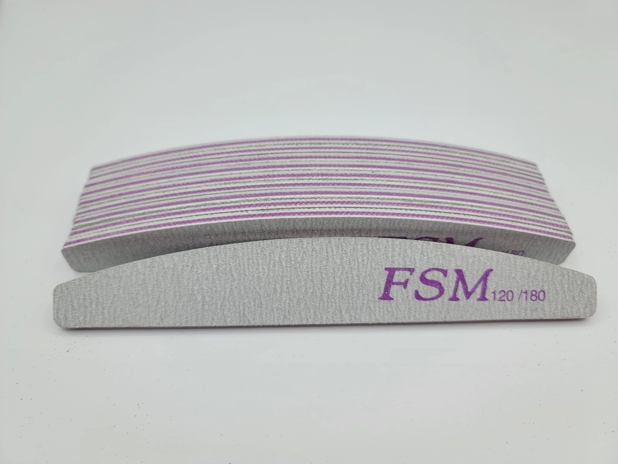 Set 10 Bucati Pila Unghii Semiluna FSM 120/180 - PFSM120/180-10B - Everin.ro