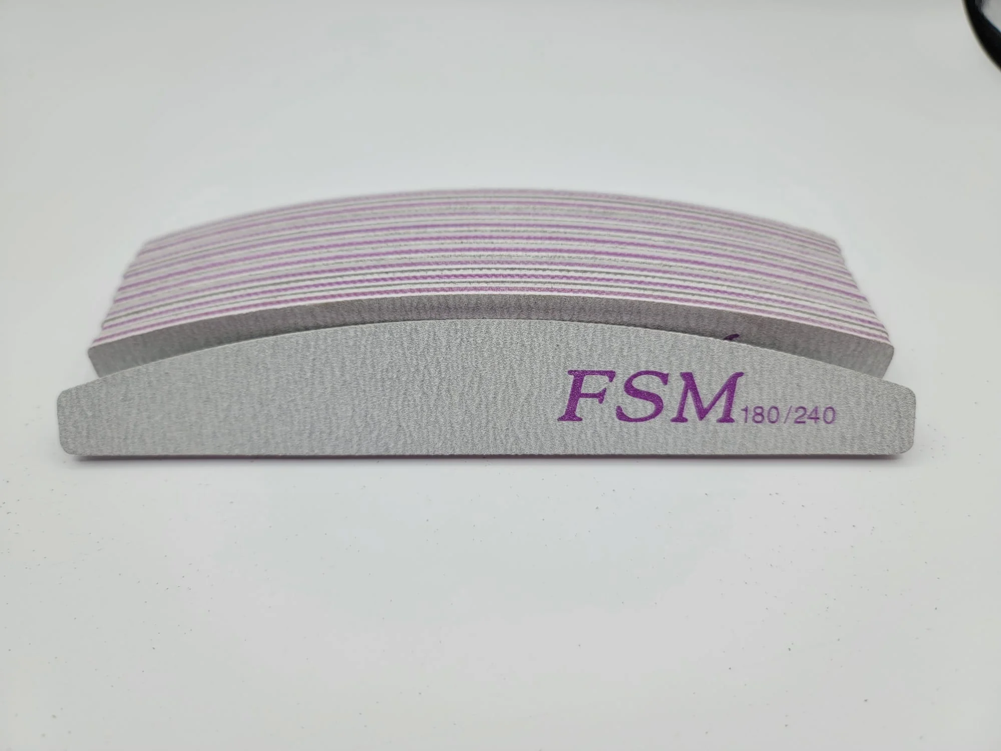 Set 10 Bucati Pila Unghii Semiluna FSM 180/240 - PFSM180-240-10B - Everin.ro