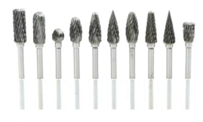 Set 10 Freze de Carbura MICI 3-4 MM  pentru Metal