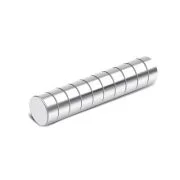 Set 10 magneti neodim disc, N48, dimensiuni 6x3 mm, Pebaro 20928