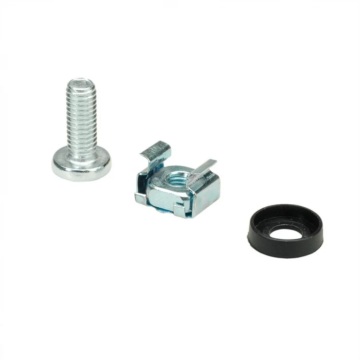 Set 100 buc suruburi M6 montare rack/cabinet/dispozitive 19", Value 26.99.0000