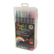 Set 12 carioci pensula, multicolor, Legami