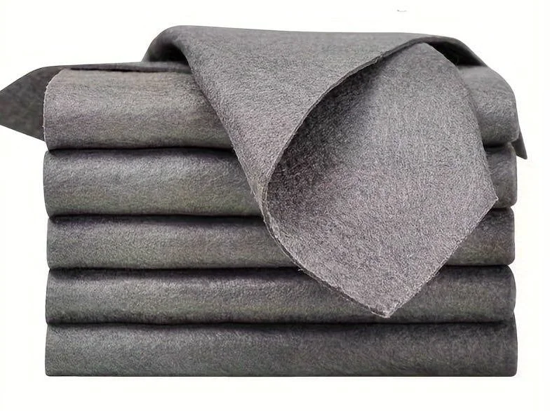 Set 12 lavete microfibra ultra absorbante gri ecologice reutilizabile