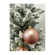 Set 16 globuri roz pal 7 cm