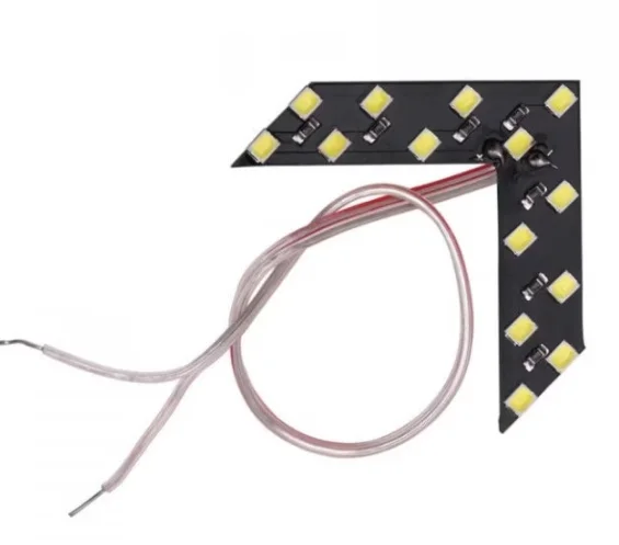 Set 2 Indicatoare semnalizare oglinda tip sageata LED Galben 12V tuning auto