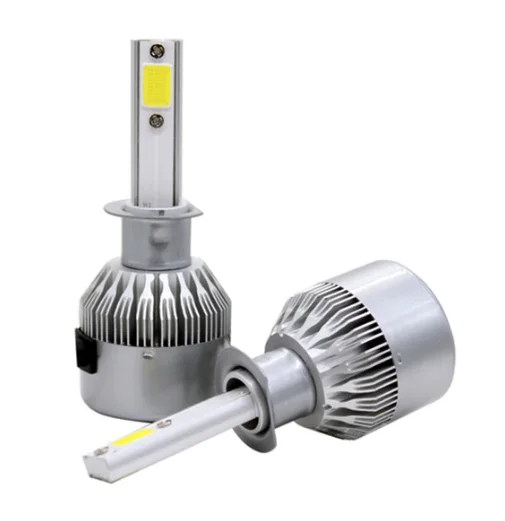 Set 2 Lampi LED C6 H1 Lumina ALBA 6500K 55W 7600 lumeni/ set