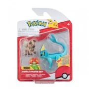 Set 3 figurine de actiune, Rockruff, Bellossom, Vaporeon