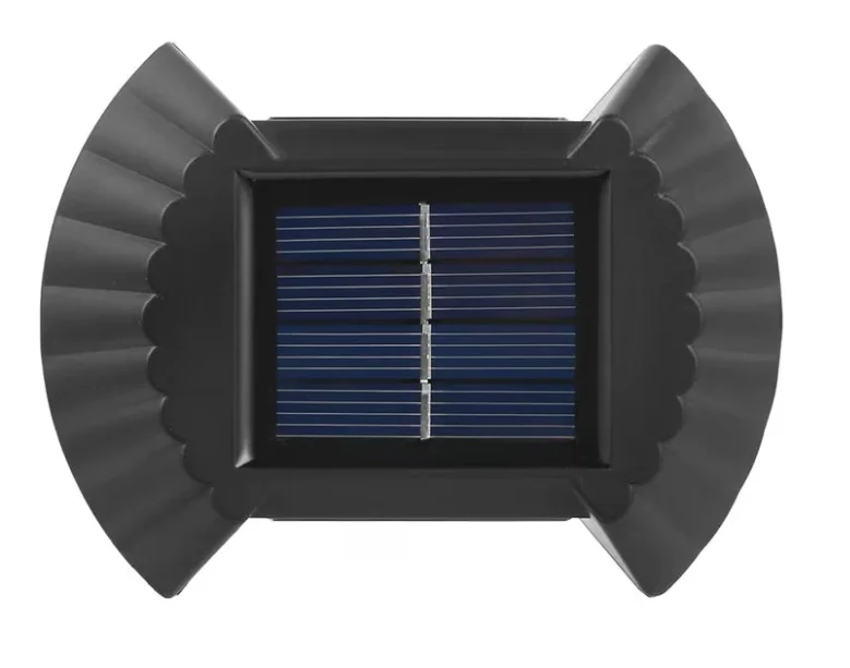 Set 4 lampi solare exterioare pentru perete iluminare sus/jos 8 LED