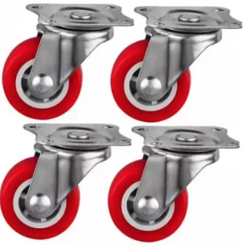 Set 4 Roti 32mm Pivotante ROSII ROTILE culoarea