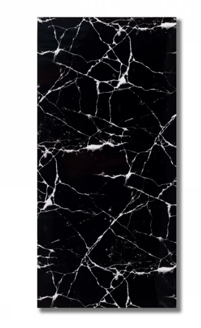 Set 5 Placi autoadeziva CLS-04 pentru perete tip marmura 30 x 60 cm NEGRU