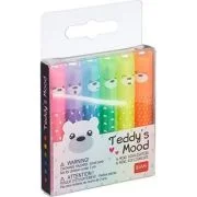 Set 6 evidentiatoare, Mini Teddy's Mood, Legami