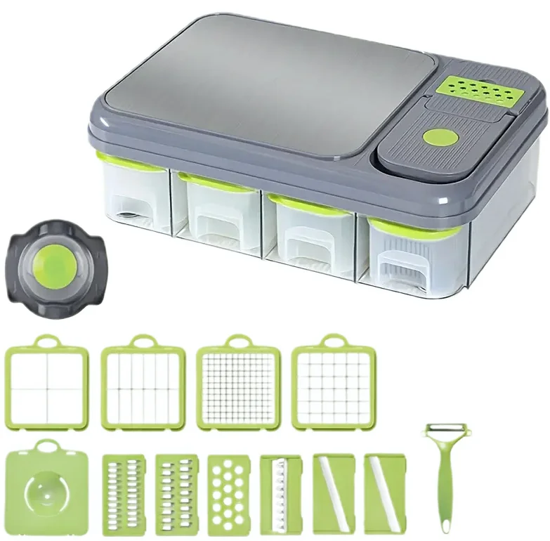 Set 6 in 1 pentru bucatarie Tocator si feliator multifunctional