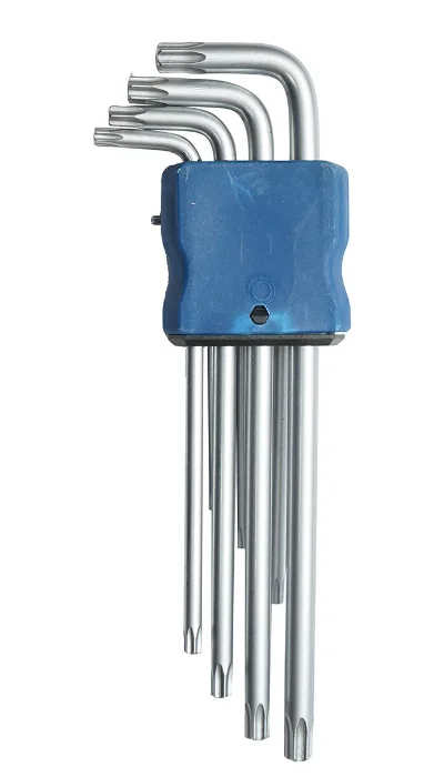 Set 9 chei imbus torx T10 T50 cu brat lung si cap sferic 1.5 - 10 mm