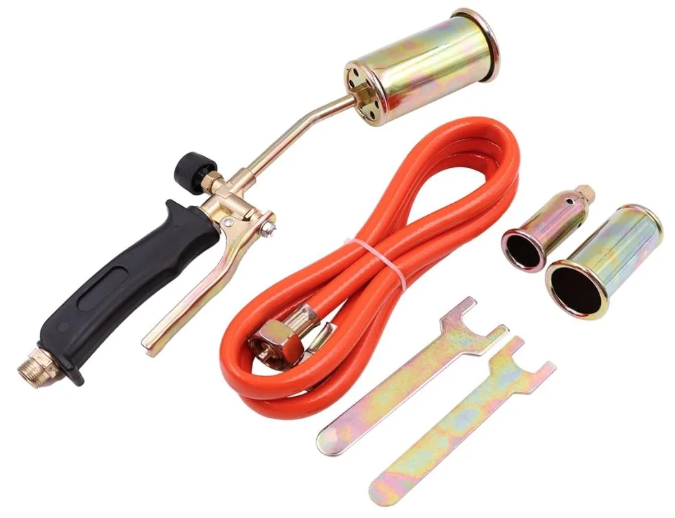 Set Arzator pe gaz cu 3 duze si furtun