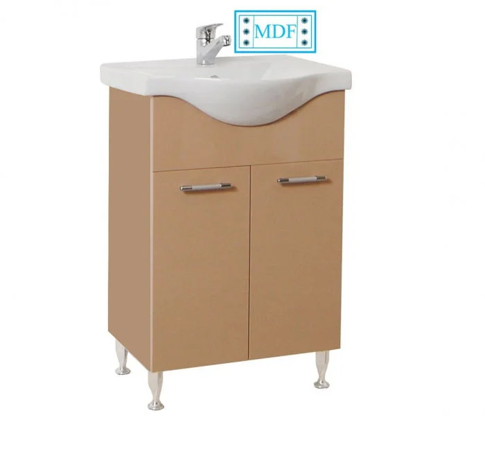 Set Baza front MDF si Lavoar seria 153, 65 cm, cappuccino