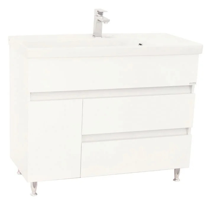 Set Baza front MDF si Lavoar seria 288, 100 cm, alb