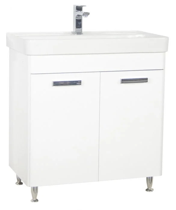 Set Baza front MDF si Lavoar seria 501, 80 cm, alb