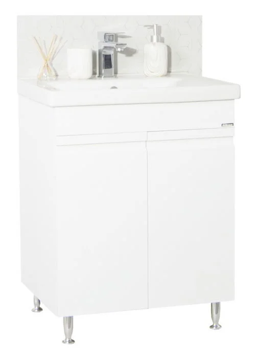 Set Baza front MDF si Lavoar seria 786, 65 cm, alb