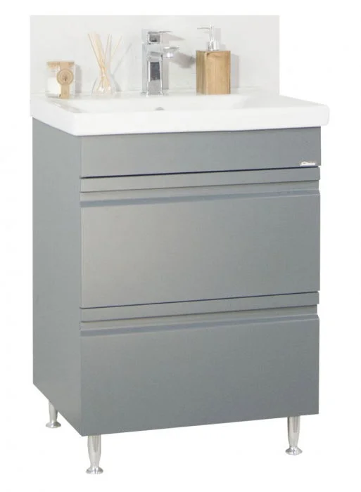 Set Baza front MDF si Lavoar seria 786, cu sertare, 60 cm, antracit