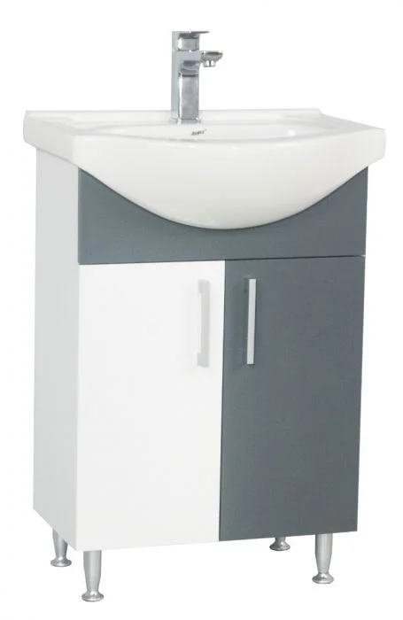 Set Baza si Lavoar seria 001, eco, 55 cm, antracit