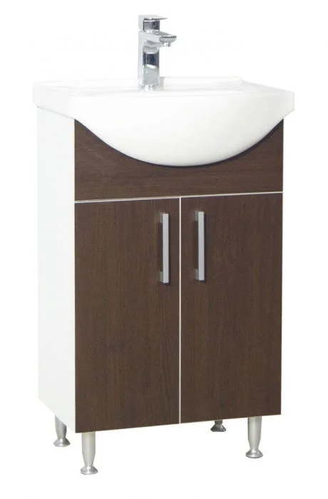 Set Baza si Lavoar seria 001, eco, 55 cm, wenge