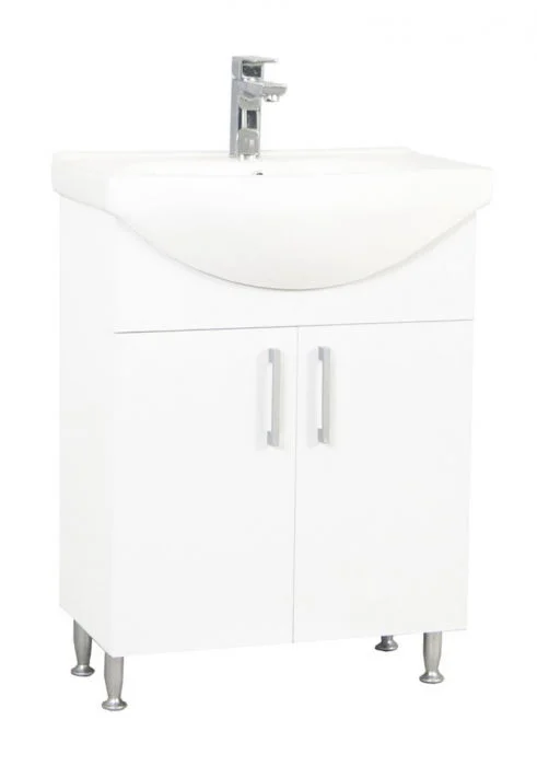 Set Baza si Lavoar seria 001, eco, 60 cm, alb