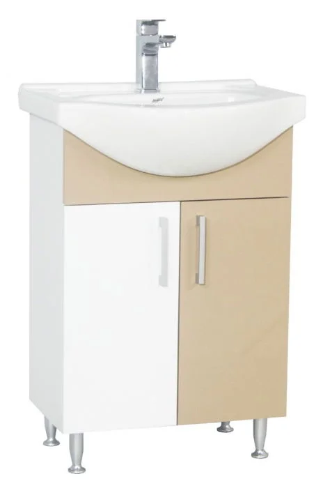 Set Baza si Lavoar seria 001, eco, 60 cm, cappuccino