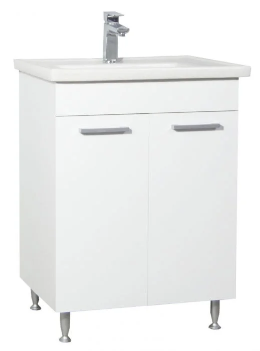 Set Baza si Lavoar seria 067, montat, 60 cm, alb