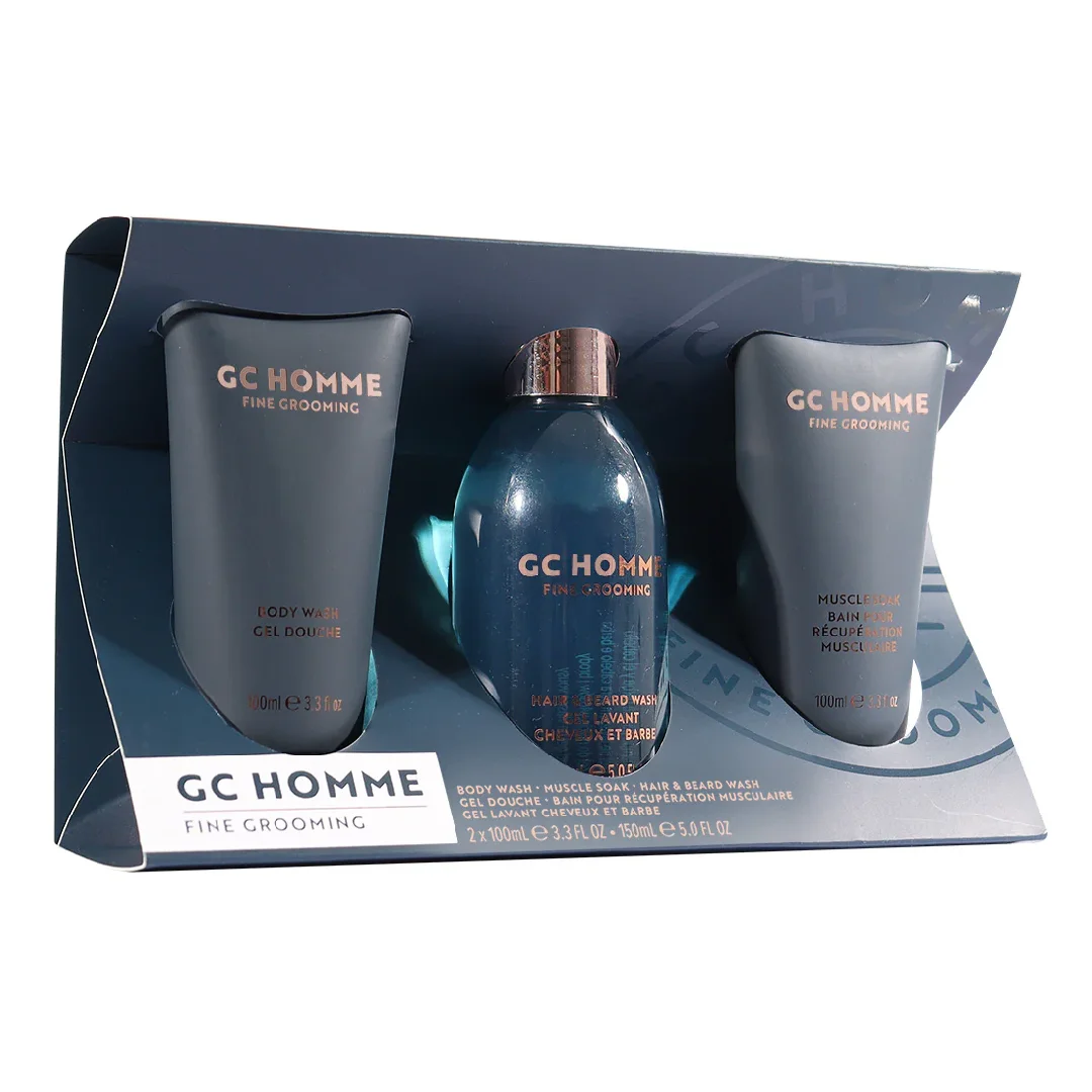 Set cadou Daily Essentials, GC Homme Fine Grooming, 3 articole, The Luxury Bathing Company