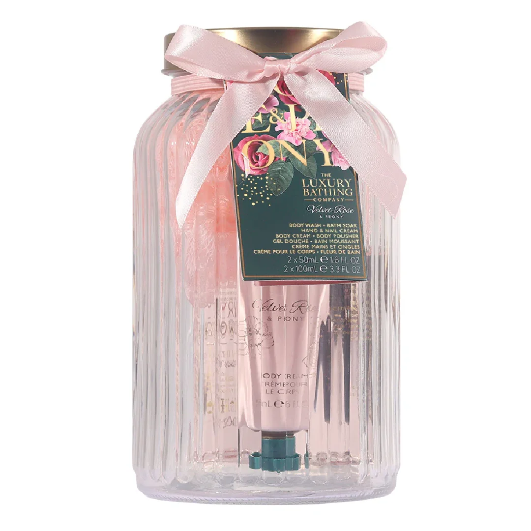 Set Cadou Pure Indulgence, Velvet Rose & Peony,  5 articole, The Luxury Bathing Company