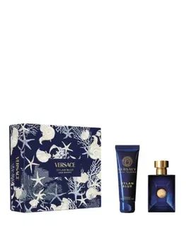 Set cadou Versace Dylan Blue (Apa de toaleta, 100 ml + Gel de dus, 150 ml), pentru barbati