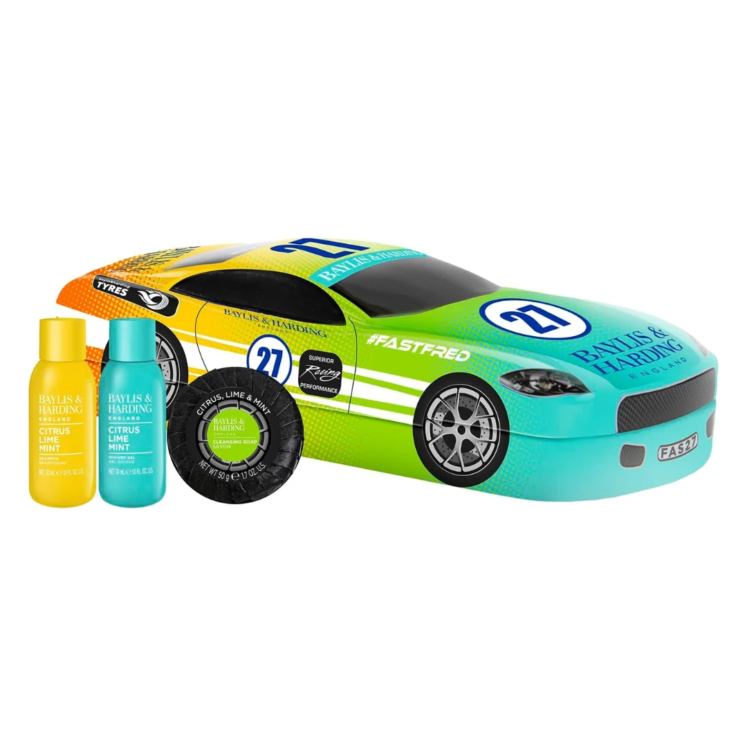 Set calatorie pentru barbati Race Car Tin 3 piese, Baylis & Harding