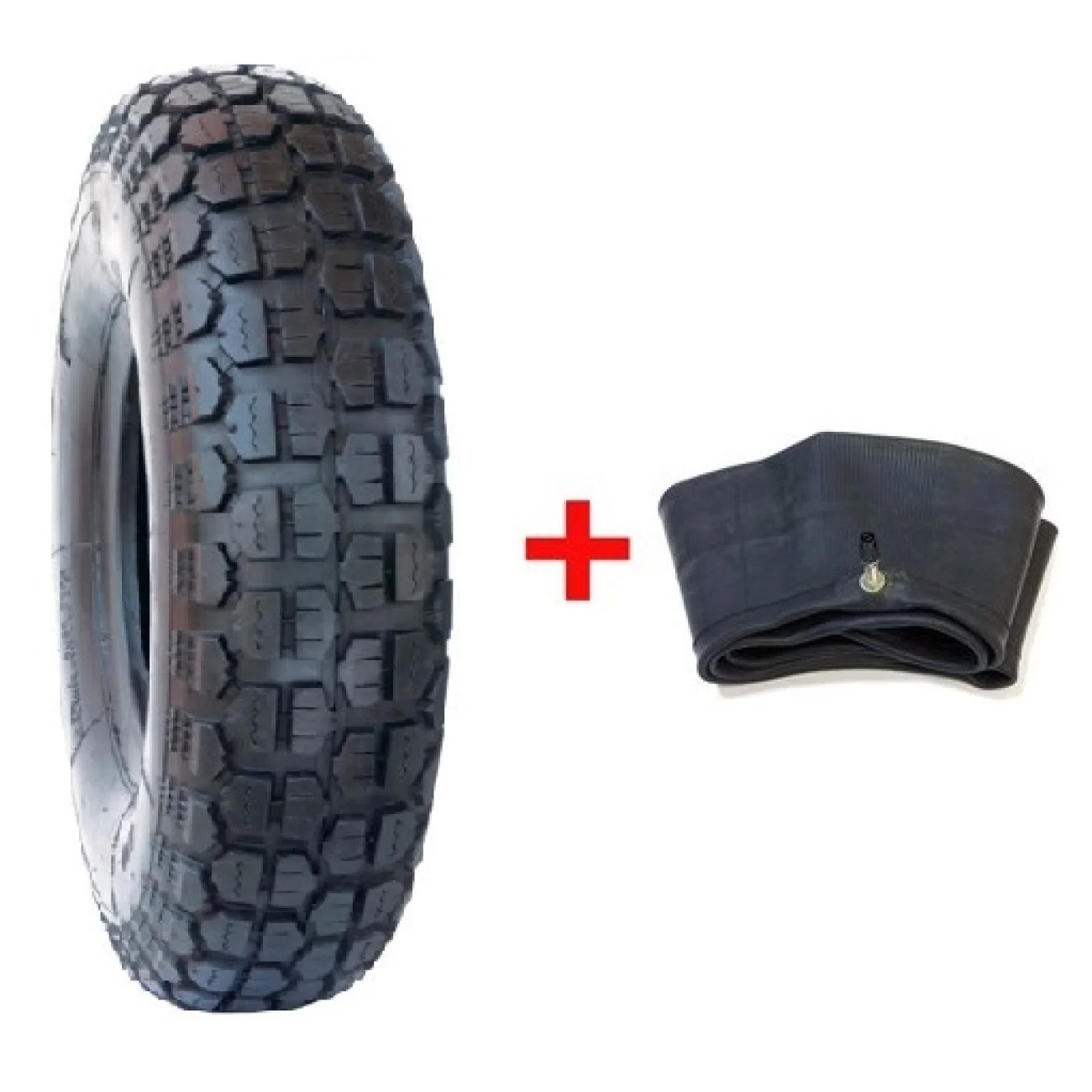 Set cauciuc + camera roaba - 3.50-8 (mixt) - 8PR