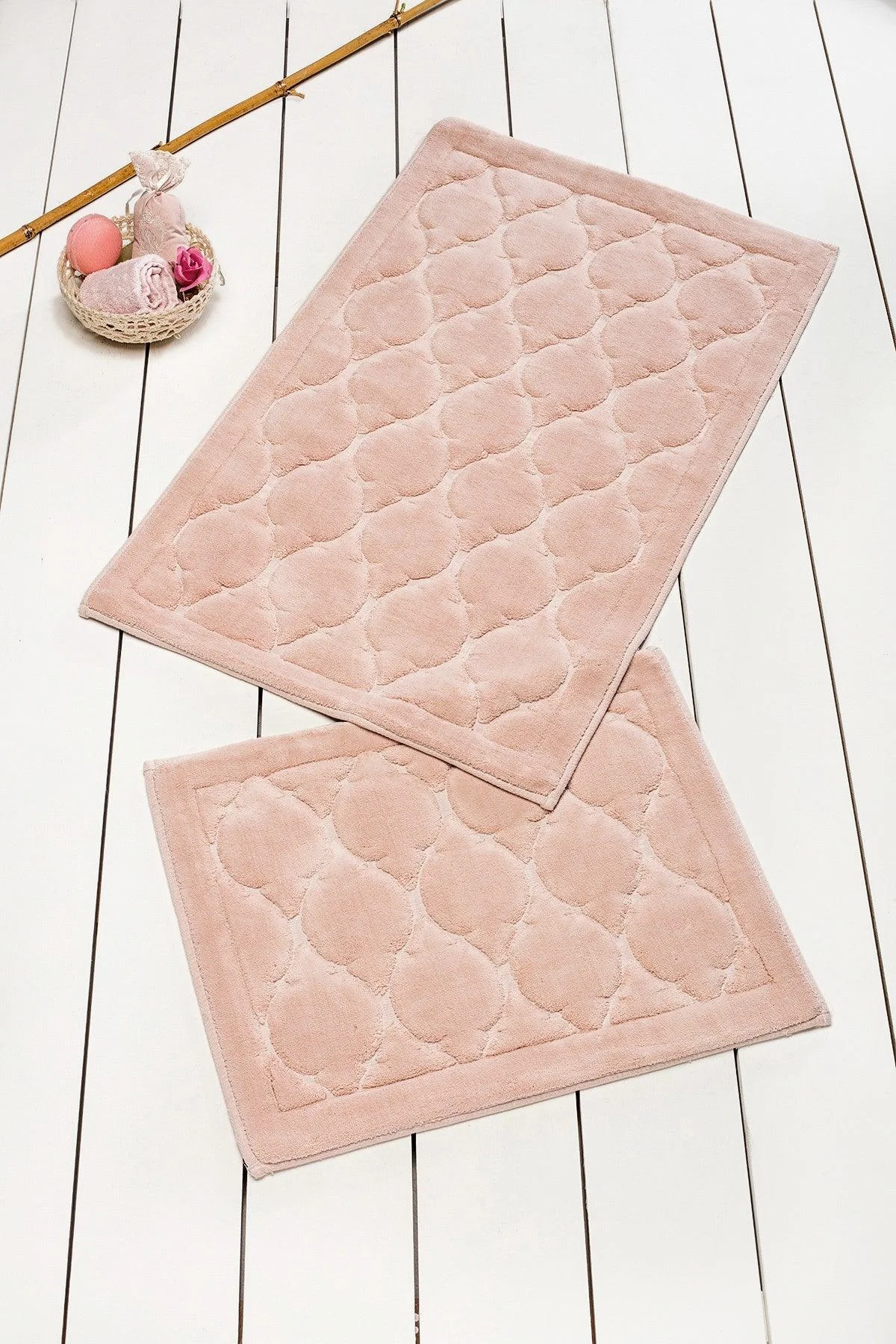 Set Covor de baie (2 bucăți), Roz