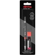 Set creion mecanic Rotring Visuclick 0. 7 mm + etui 24 mine, diverse culori