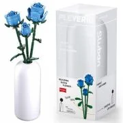 Set de Constructie Flowers Trandafir Albastru, 238 piese, Sluban