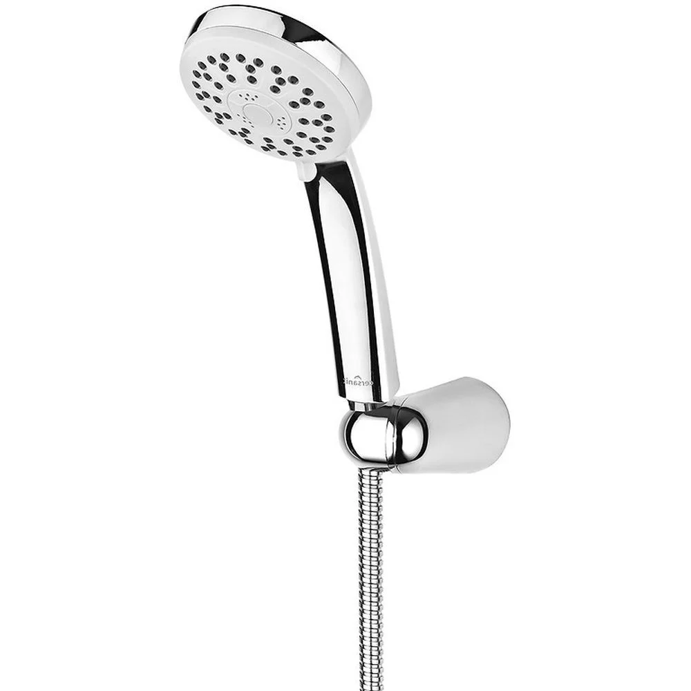 Set de dus Cersanit Modi cu para dus, furtun si agatatoare, crom lucios