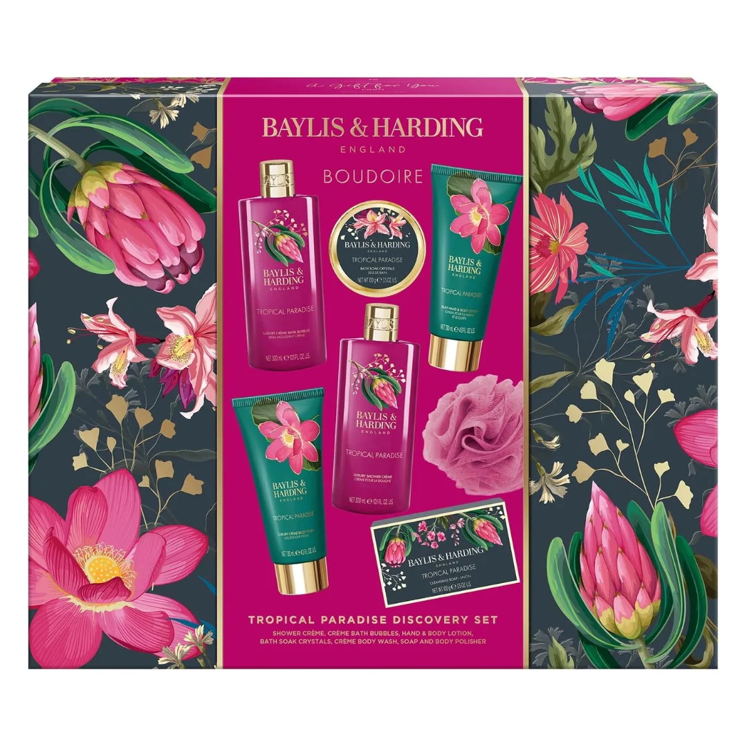 Set de ingrijire Boudoire Tropical Paradise, 7 piese, Baylis&Harding