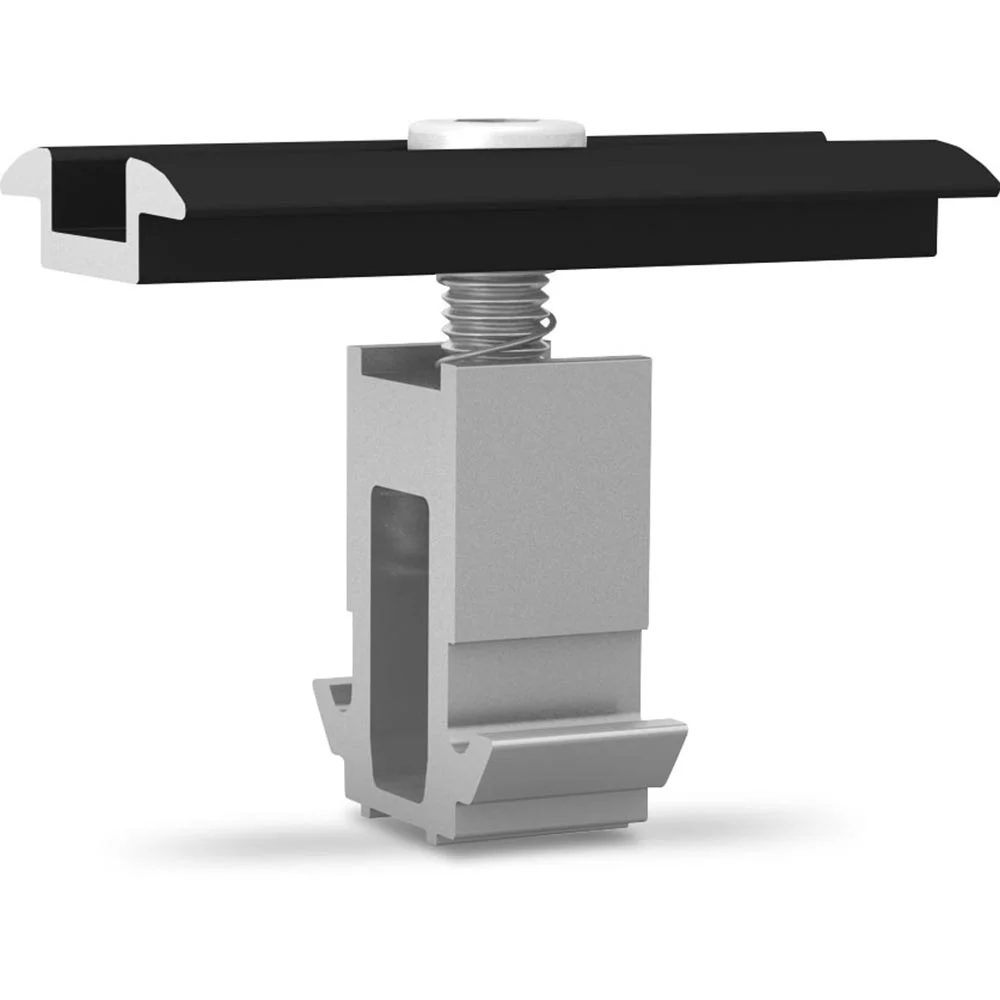 Set de prindere intermediar DomeClamp K2 Systems 2002609, negru,  30 mm - 50 mm