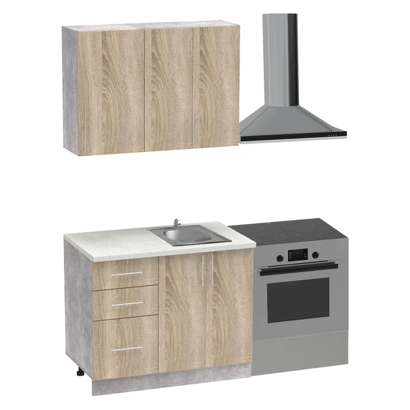 Set mobila bucatarie Festa  Sonoma 100x60x85 cm